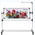 Adjustable Needlework Floor Frame for Art Craft Sewing - Standing Embroidery Lap Table and Cross Stitch Craft Stand, Ideal Holder for Crafting Enthusiasts.