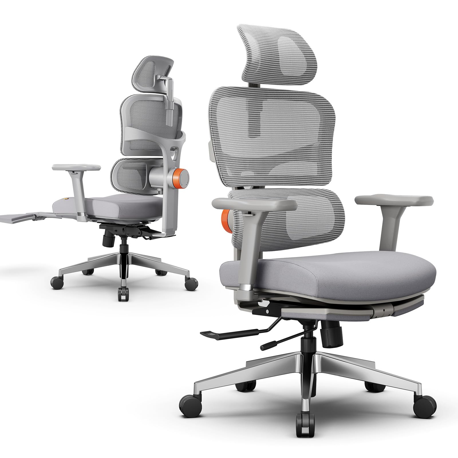 Newtral Ergonomic Office Chair with Auto-Following Lumbar Support, 136° Recline, Computer Desk Chair with 4D Armrests & Adjustable Headrest