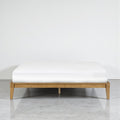 NTC Sapa Solid Wood Platform Bed Frame – Minimalist, Japanese Joinery, No Box Spring Needed, Silent Slats, Easy Assembly – King – Teak Look