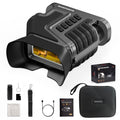WOSPORTS 4K Night Vision Goggles – up to 80X Total Magnification, 10X Optical + 8X Digital Zoom, 1315FT Vision Range, 5000mAh Rechargeable Battery, IPX Waterproof NVG, Gifts for Men