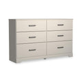Signature Design by Ashley Stelsie Modern Scandinavian 6 Drawer Dresser, Whitewash
