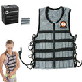 Hyperwear Hyper Vest PRO Adjustable Weighted Vest for Men and Women — Running, Walking, HIIT, Bone Density & Osteoporosis Exercise — No-Bounce Steel Micro-Weights, Slim Fit - Small Size, Gray, 10 lb