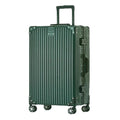 HotWay 3-Piece Luggage Sets with Aluminum Frame, PC Hard Shell Suitcase with Spinner Wheels and TSA Lock, Large Suitcase for Travel, Green