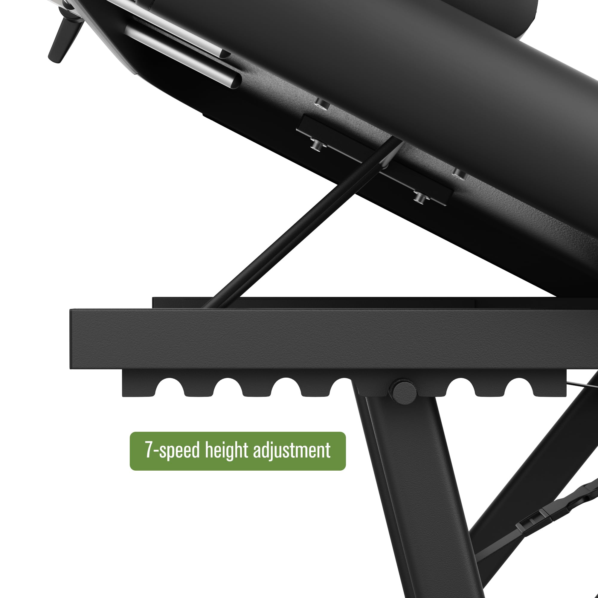 Dolonm Height Adjustable Massage Table with Face Pillow & Headrest for Treatment Table, Physical Therapy Table, Spa Facial Professional Massage Bed - Adjustable Backrest, Electric Leg Lifting, Black