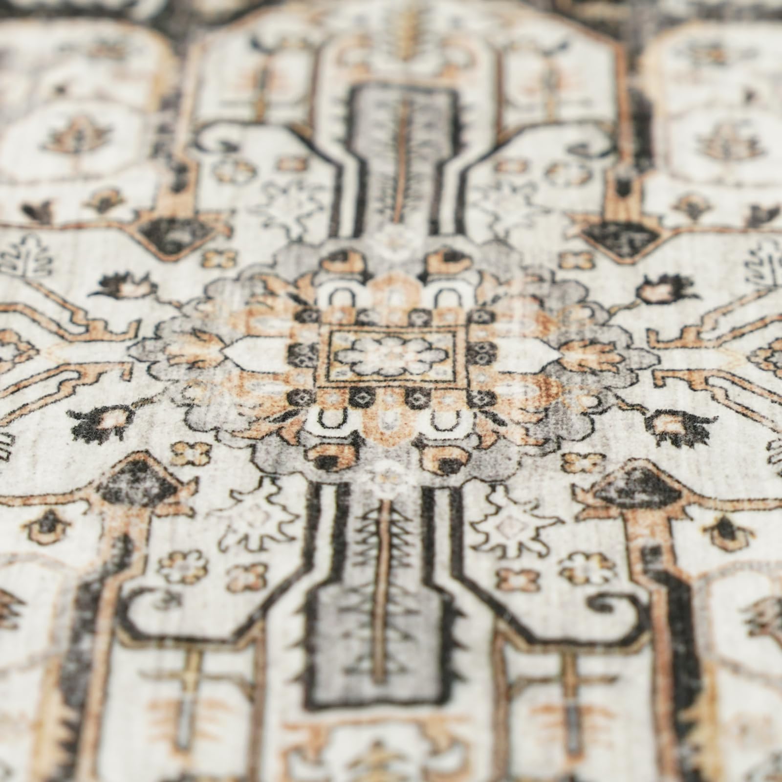 RUUGME Large 12x14 Area Rugs - Large Boho Rugs for Living Room Bedroom Stain Resistant Carpet with Non Slip Backing Low Pile Carpets for Dining Room Office Indoor Home Decor Floor Mat 12X14 Black