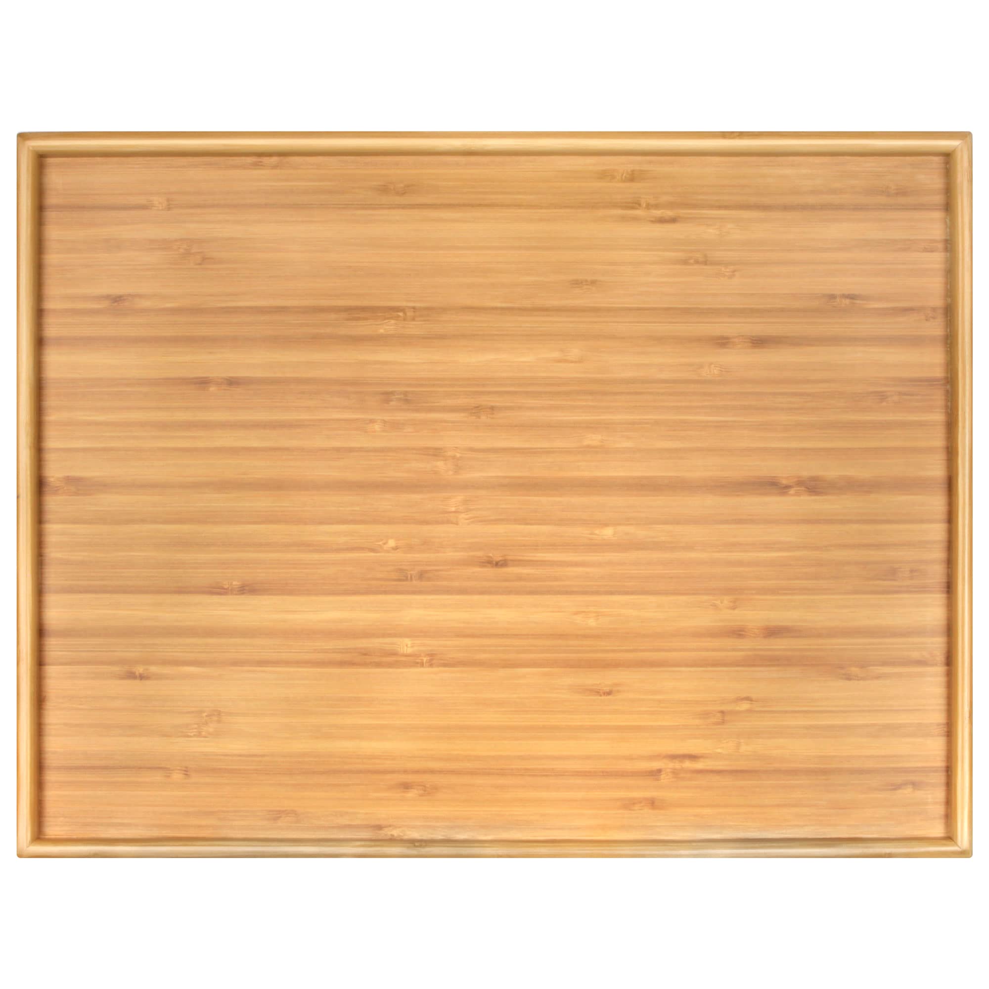 BambooMN Organic Bamboo Serving Tray, Vanity, Appetizers, Snacks, Desserts, Charcuterie Boards, 17"x13"x0.75" - 30 Trays