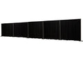 OnlineEEI8 Foot Tall Fixed Height Collapsible Pipe and Drape Backdrop Kit 8x50 (Black Drapes) (BBD9990850CDPR750)