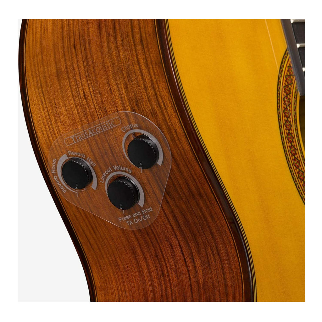 Yamaha CG-TA Nylon String TransAcoustic Guitar with Chorus and Reverb, Classical, Vintage Tint