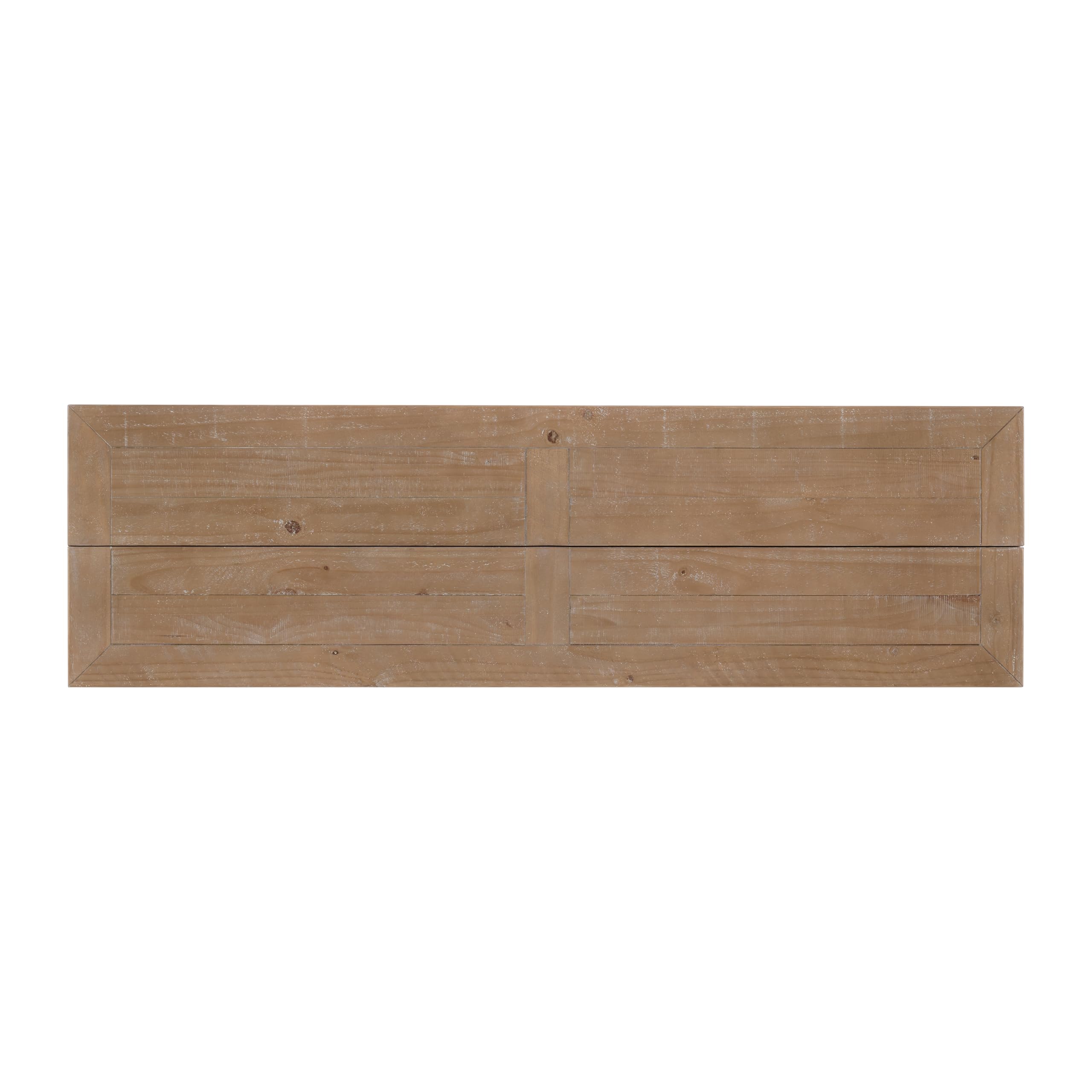 Martin Svensson Home Napa Solid Wood Pedestal Flip-Top Sofa Console Table, Driftwood