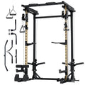 MAJOR FITNESS Drone3 Power Rack, 2500lbs Multi-Function Home Gym Squat Rack with Dual Pulley System, Pull-Up Bar & J-Hooks, Heavy-Duty Steel Frame for Maximum Stability & Strength Training