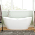 Signature Hardware 445130 Sheba 72" Acrylic Soaking Double Slipper Freestanding Tub