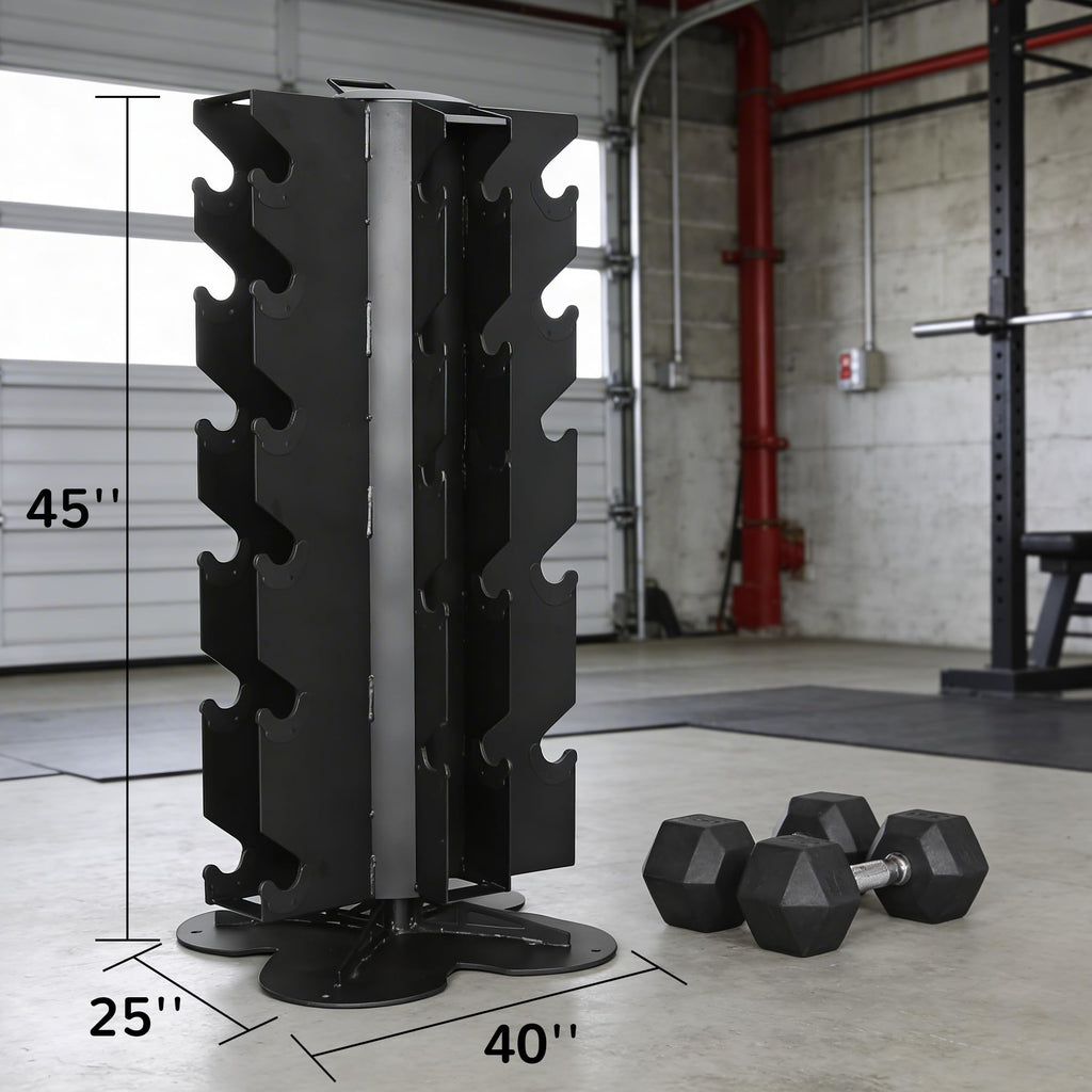 Fitvids Dumbbell Rack Multifunctional Weight Stand for Home Gym, Vertical
