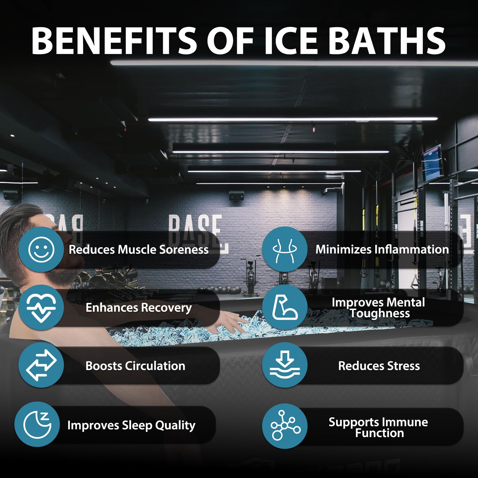 TIGERXBANG Ice Bath Tub,Inflatable Cold Plunge Tub, Water Chiller Compatible, 237.8Gallon Portable Ice Plunge Tub for Athletes, Adult Ice Bath Enthusiasts (Classic Black-Pro)