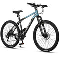 AVASTA 27.5-inch Mountain Bike for Man Male and Woman Female Adult with Lightweight Aluminum Alloy Frame and Dual Disc Brakes,Front Suspension,21-Speed Gear Shifters,Hidden Brake Cables,Blue