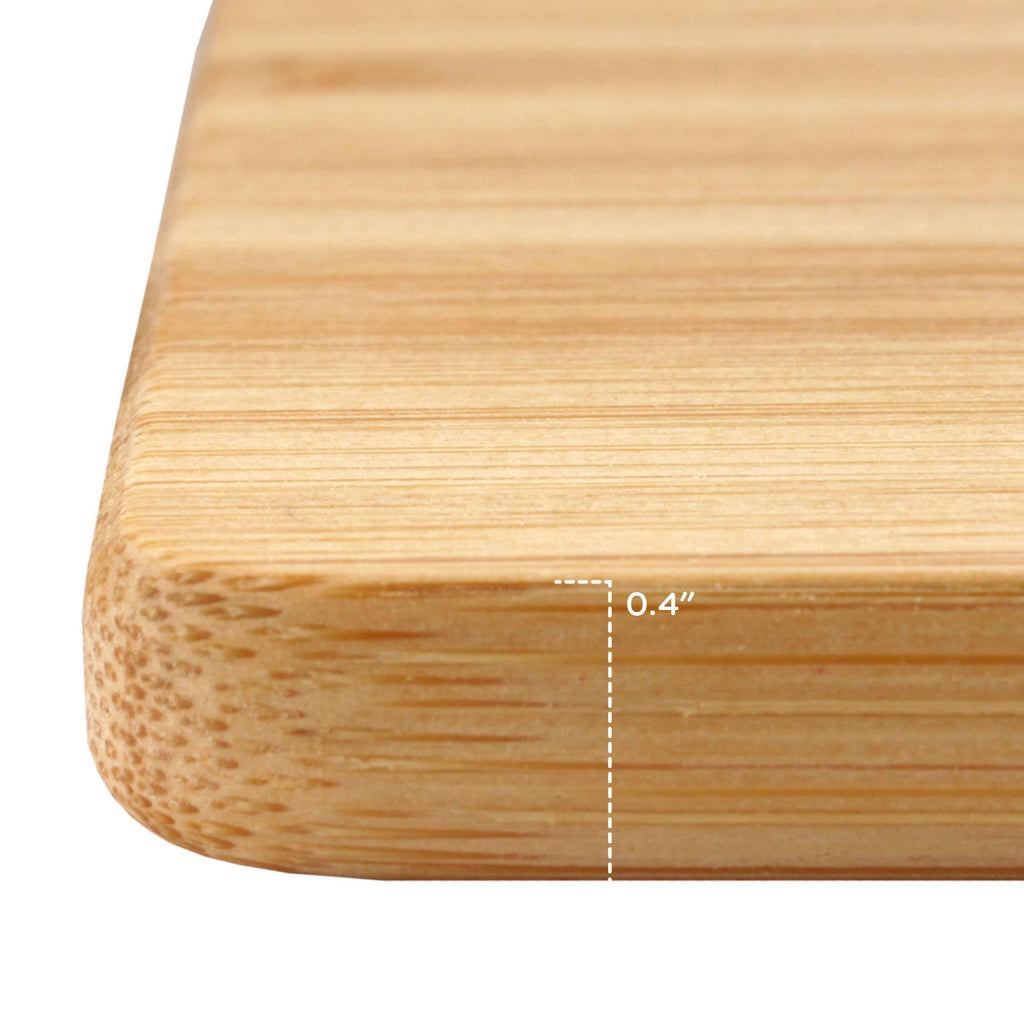BambooMN Small Premium Bamboo Serving and Cutting Board, Charcuterie, Home and Everyday use - 7.9" x 5.5" x 0.4" - 100 pcs