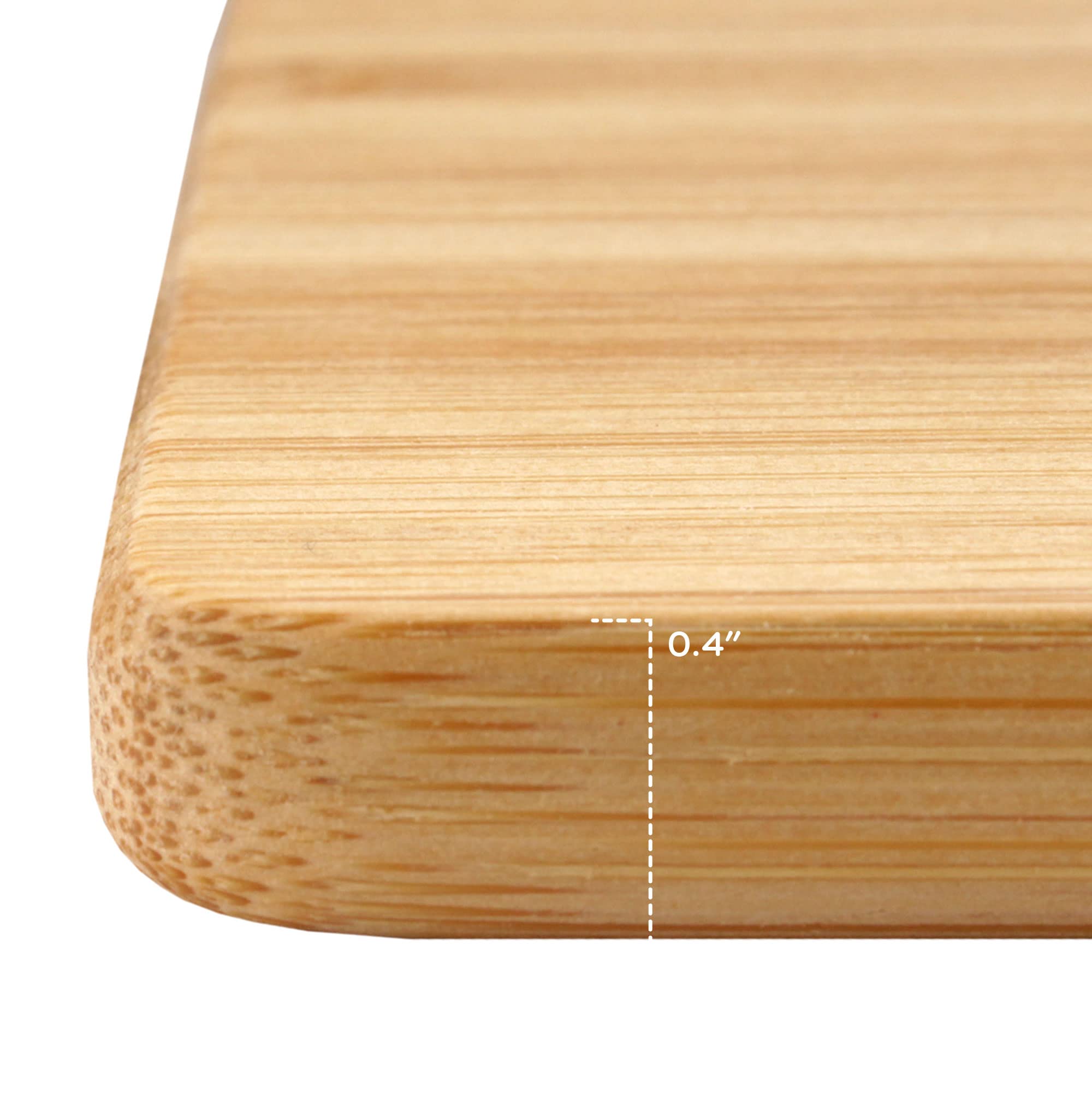 BambooMN Small Premium Bamboo Serving and Cutting Board, Charcuterie, Home and Everyday use - 7.9" x 5.5" x 0.4" - 100 pcs