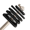 DHT Adjustable Dumbbells, Wall-Mounted Dumbbell Barbell Set with Rack, Free Weights Dumbbells, All-Purpose Fitness, Anti-Rolling, Weights Set for Home, Gym, Office, 2.2-50 lbs, 2 in 1 Black