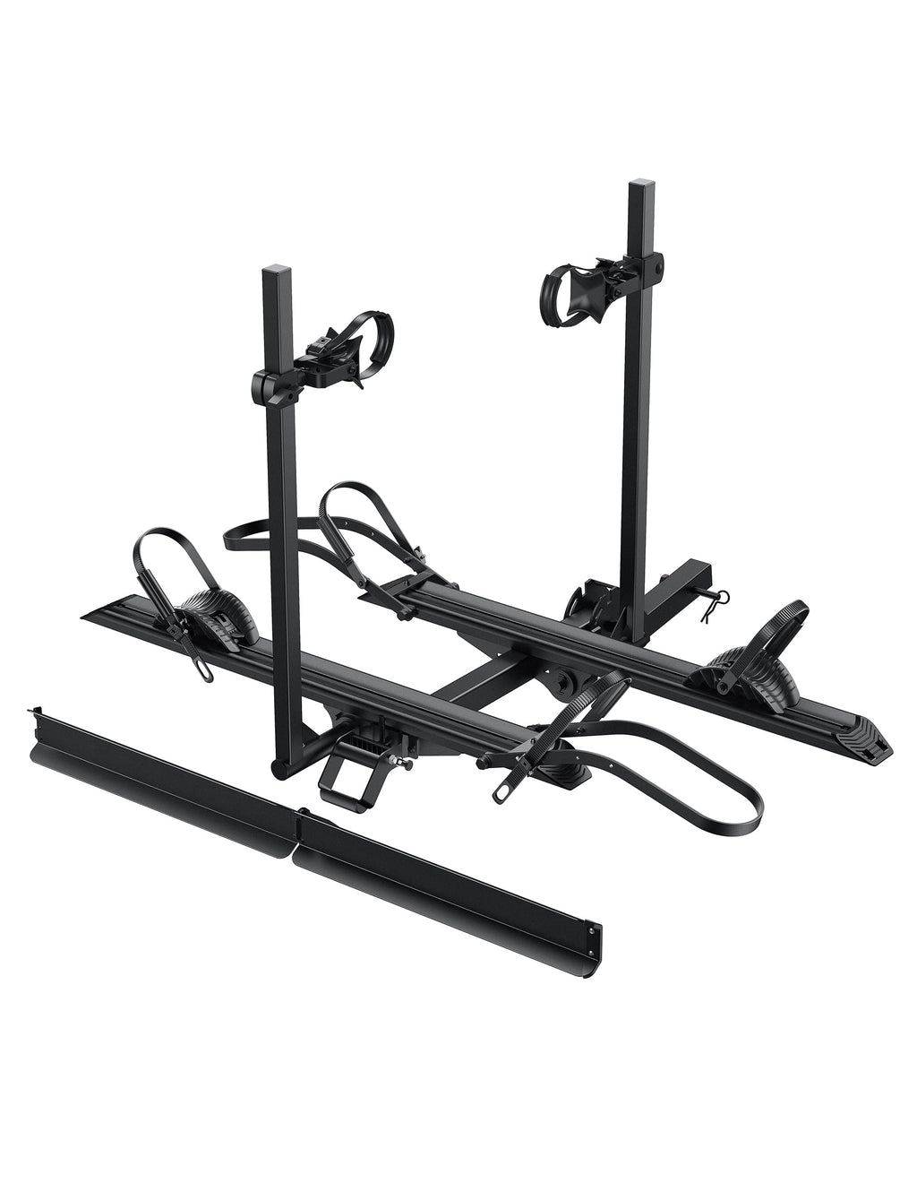 YOUNG ELECTRIC 200LBS EZ-FOLD Aluminum 2-Ebike Carrier with Ramp for Bikes and Electric Bike, Car SUV Truck Van RV and Trailer
