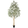 Realead Artificial Olive Tree 10 Feet, Large Fake Olive Tree with Natural Wood Trunk and Lifelike Fruits, Tall Faux Olive Tree 10ft for Home Office Decor