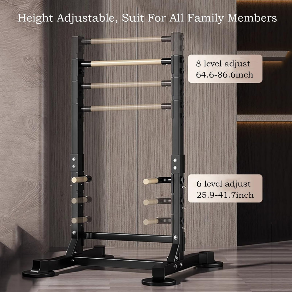 Freestanding Pull Up Bar Power Tower Multifunction Dip Station Adjustable Workout Chin Up Bar Strength Training Equipment Home Gym 1100lbs Support