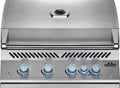 Napoleon Built-In 700 Series 32-inch Natural Gas Grill Head with Infrared Rear Burner - BIG32RBNSS-1-4 Main Burners, Infrared Rear Burner, Stainless Steel, Included Rotisserie Kit