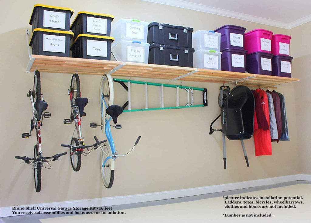 Rhino Shelf Universal Garage Storage Kit - 16 feet