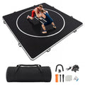 Fnova Inflatable Wrestling Mat 10x10 FT x 4 IN, PVC Portable Wrestling Mats for Home, 4" Thick Jiu Jitsu Mats with Circles for Wrestling, Martial Arts, Jitsu, BJJ, Boxing, MMA, Judo Indoor Outdoor Use