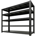KIFDYTH 62" Wide Heavy Duty Garage Shelving Units, 3500 LBS Storage Shelves, Black Metal Garage Shelves, Large Storage Rack,Industrial Shelving for Shop,Warehouse,Basement(84" H×62W×24.05D)