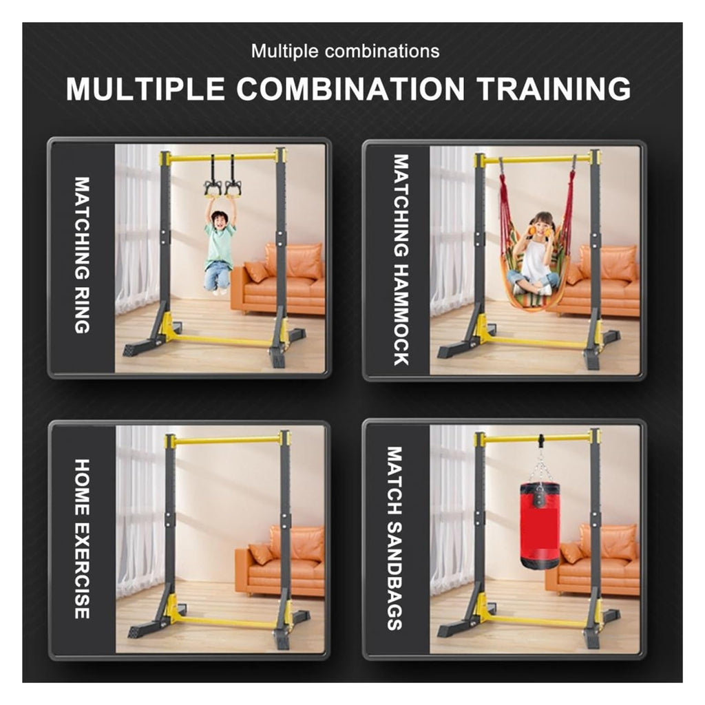 UXALoH6 Gymnastics Bar Portable Pull-up Bar Station Free Standing Pull Up Bar for Home Gym