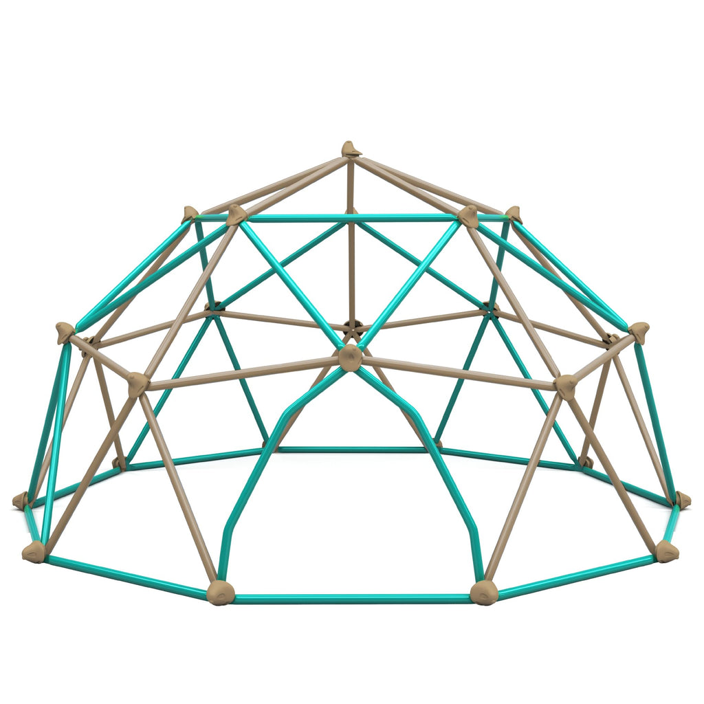 Virubi 12 FT Climbing Dome for Kids 3-10, Geometric Jungle Gym, Outdoor Play Equipment Supports 1000 lbs, Anti-Rust Easy Assembly