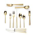 Kate Spade New York Malmo Gold 20-Piece Flatware Set, 4.30 LB, Metallic