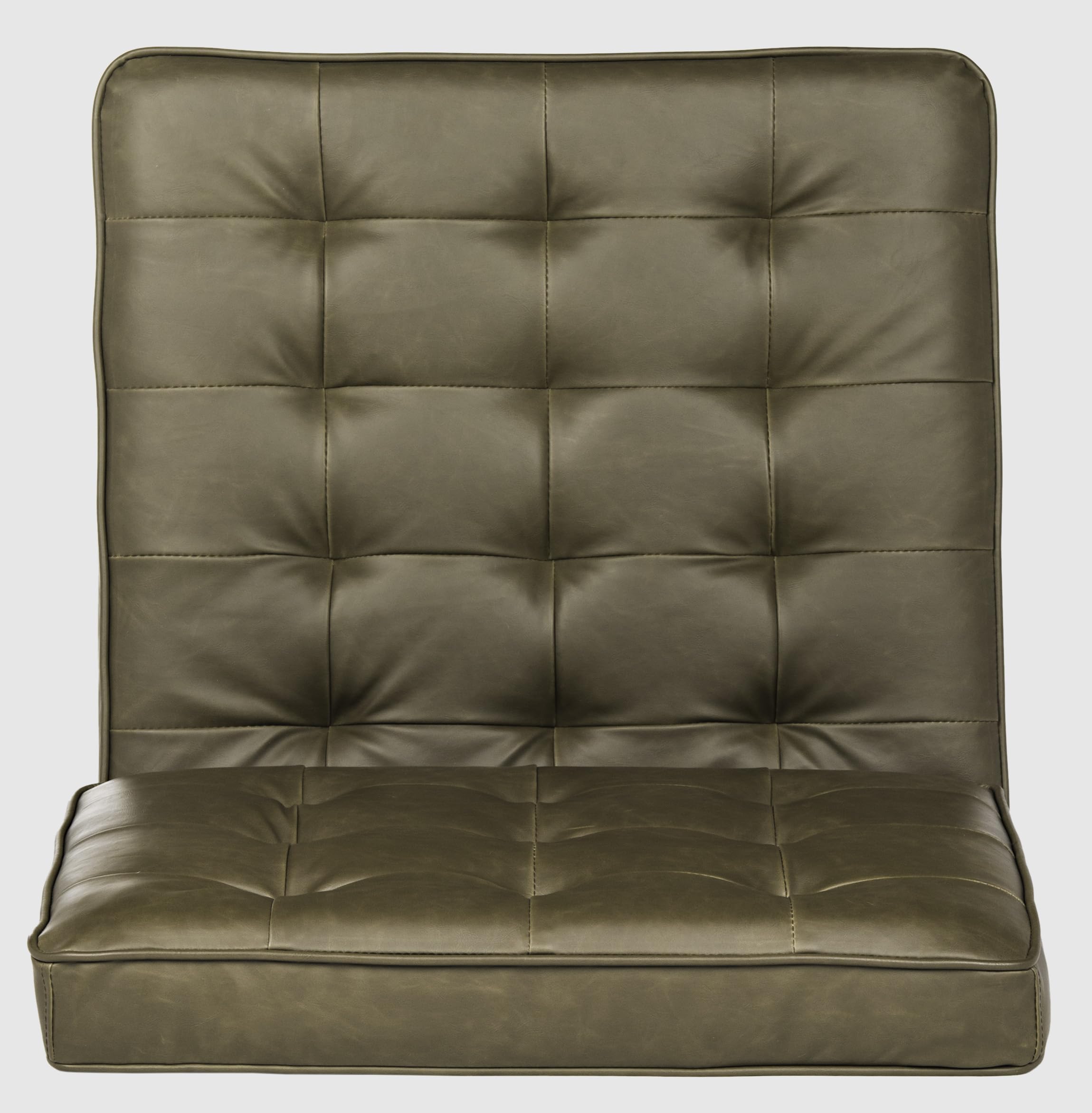 SAFAVIEH Home Collection Ansel Antique Taupe Faux Leather Accent Chair