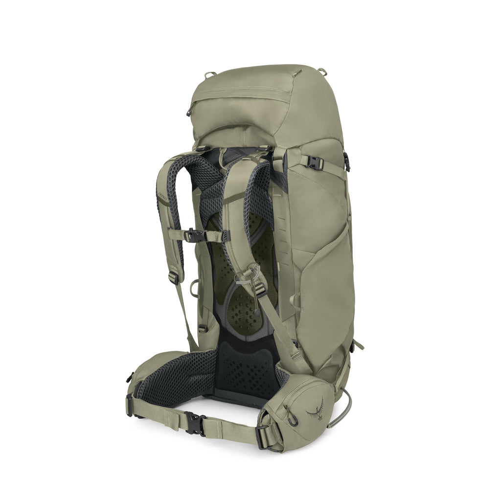 Osprey Kestrel 58L Men's Backpacking Backpack - Hiking & Camping Bag with Waterproof Raincover, Olive Tan, Large/X-Large