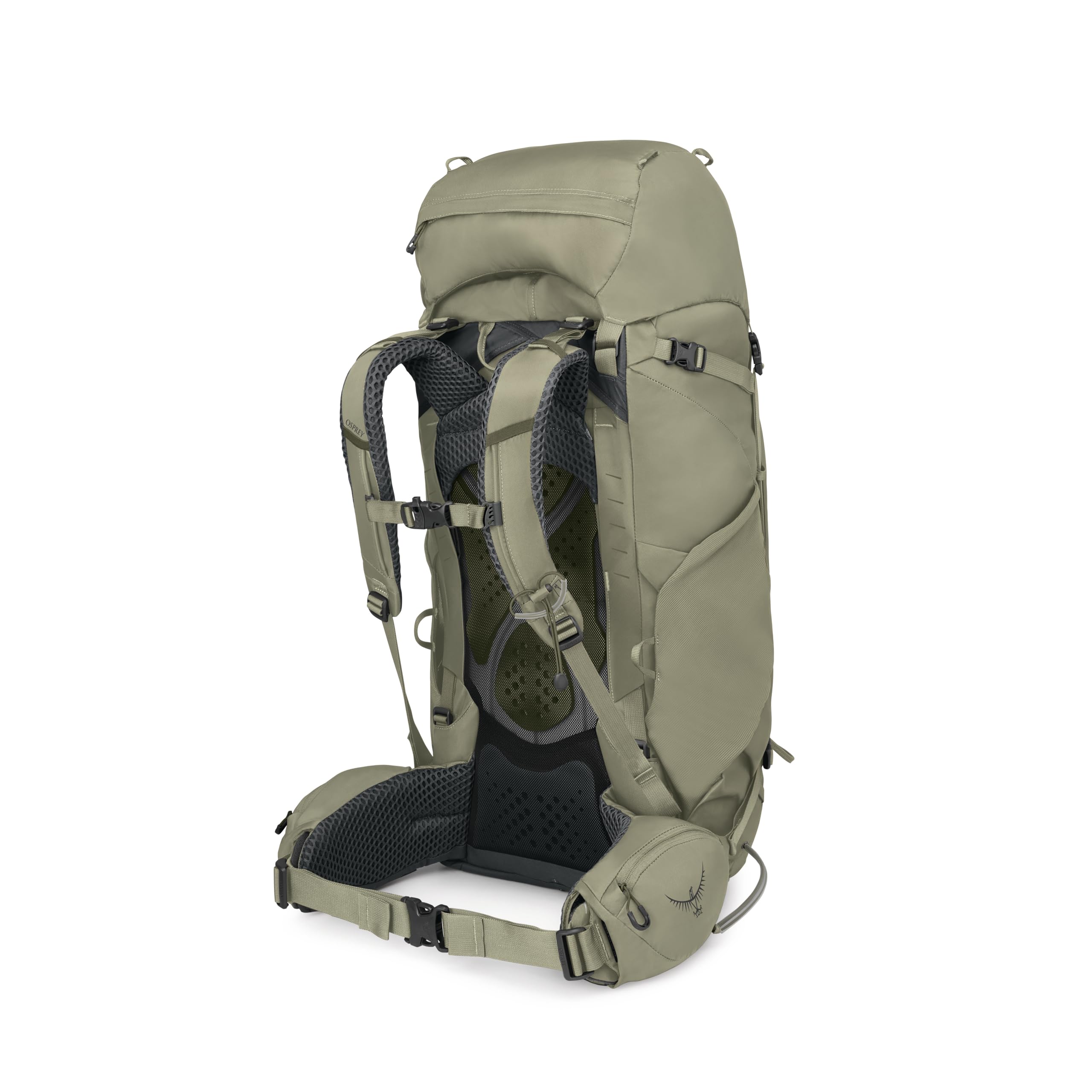 Osprey Kestrel 58L Men's Backpacking Backpack - Hiking & Camping Bag with Waterproof Raincover, Olive Tan, Large/X-Large