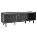 Modway Kurtis TV and Vinyl Record Stand, Charcoal