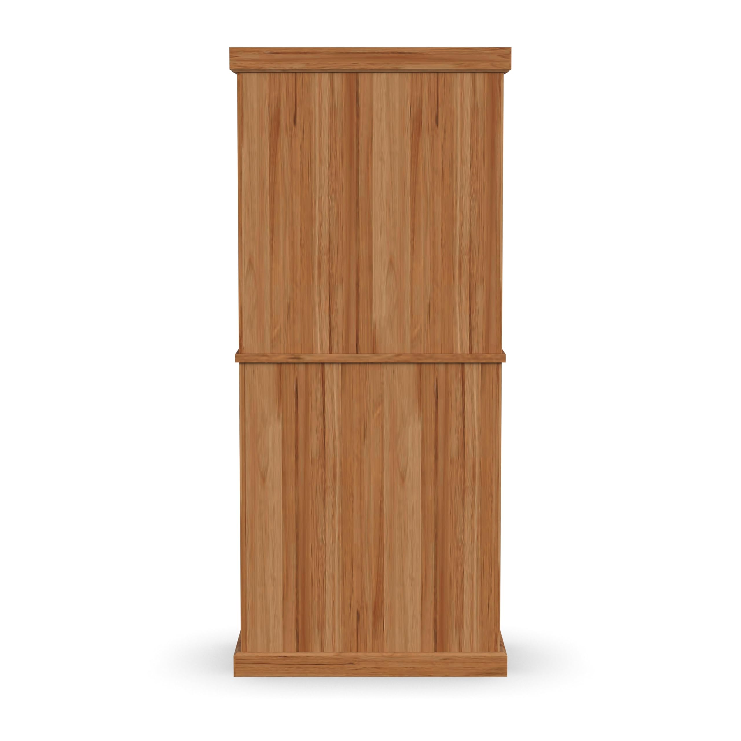 Homestyles Nantucket Natural Wood Pantry with Four Doors