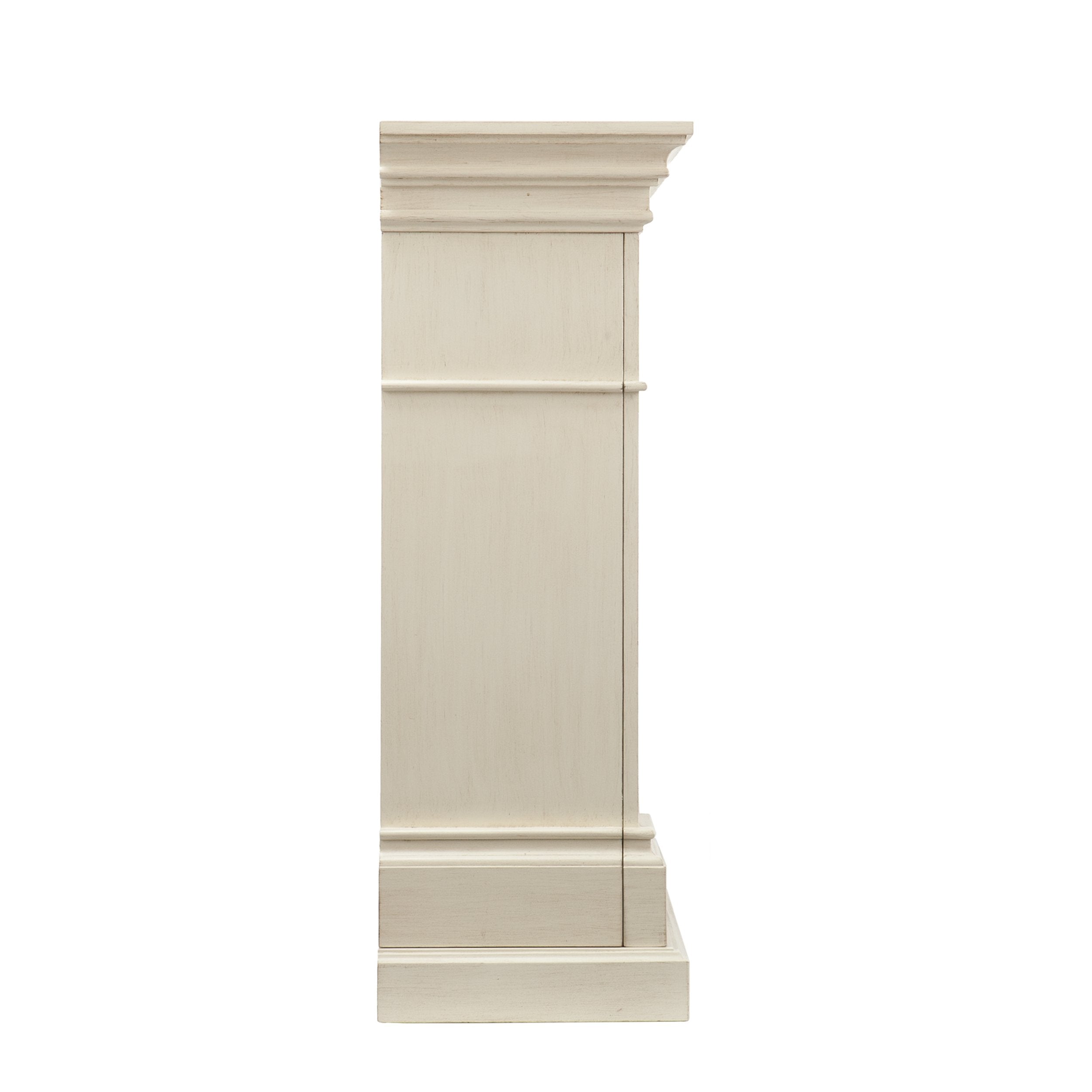 SEI Furniture - Sicilian Harvest Electric Fireplace - Ivory - Transitional Design, Ideal for Living Room, Bedroom (FE9275)