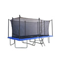 Teamson by Crowntec 15x9FT Large Rectangular Trampoline with Enclosure Net & Ladder, for Outdoor Use, Black