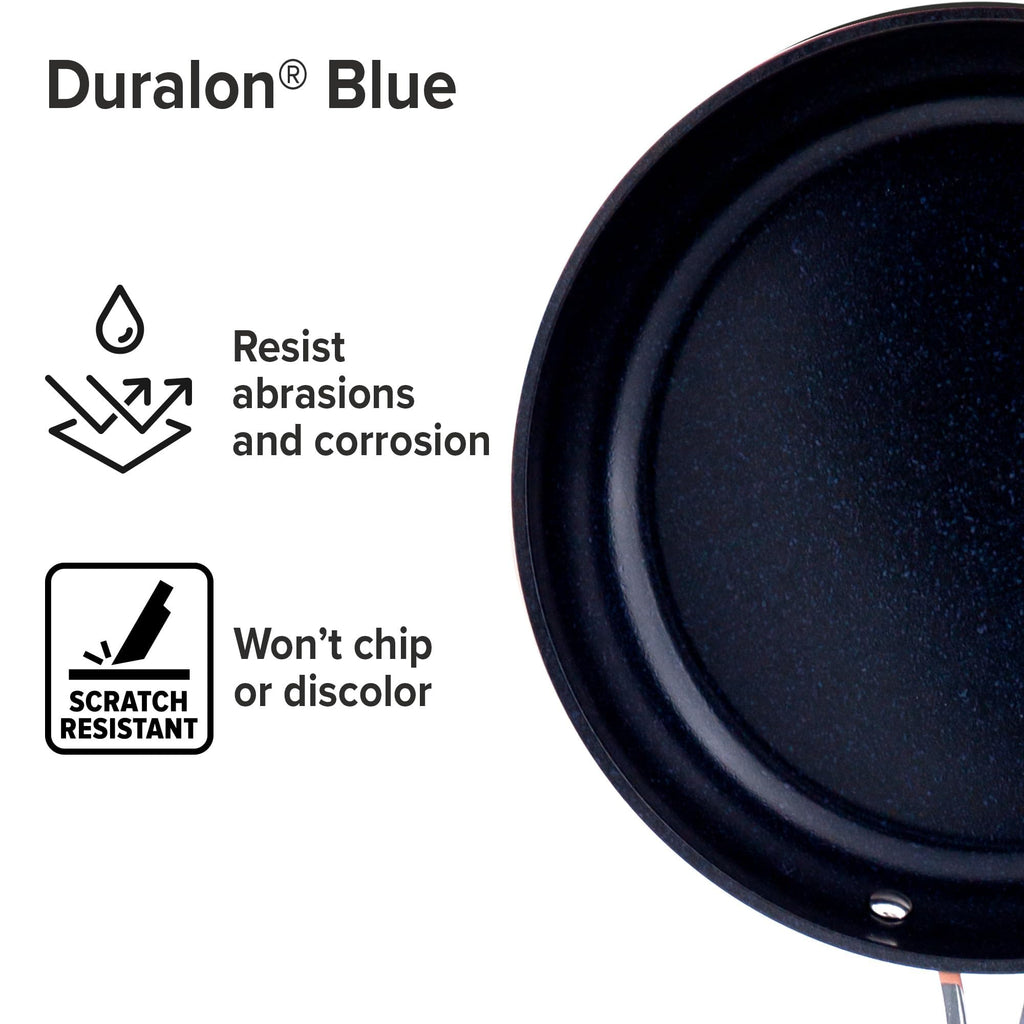 Nuwave 12pc Healthy Pots and Pan Set Non-Stick, Forged Lightweight Cookware Set, G10 Duralon Ceramic Coating, Vented Tempered Glass Lids, Induction-Ready & Works on All Cooktops, PFAS Free