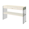 24/7 Shop at Home Emeric Console Table, White, (IDF-4451WH-S)