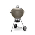 Weber Master-Touch Charcoal Grill, 22-Inch, Smoke – Premium Outdoor BBQ Grill with Tuck-Away Lid Holder & One‑Touch™ Cleaning System, Porcelain‑Enameled Kettle