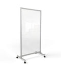 Ghent Plastic Mobile Divider, Clear, 74"H x 38"W, CMD7438-A