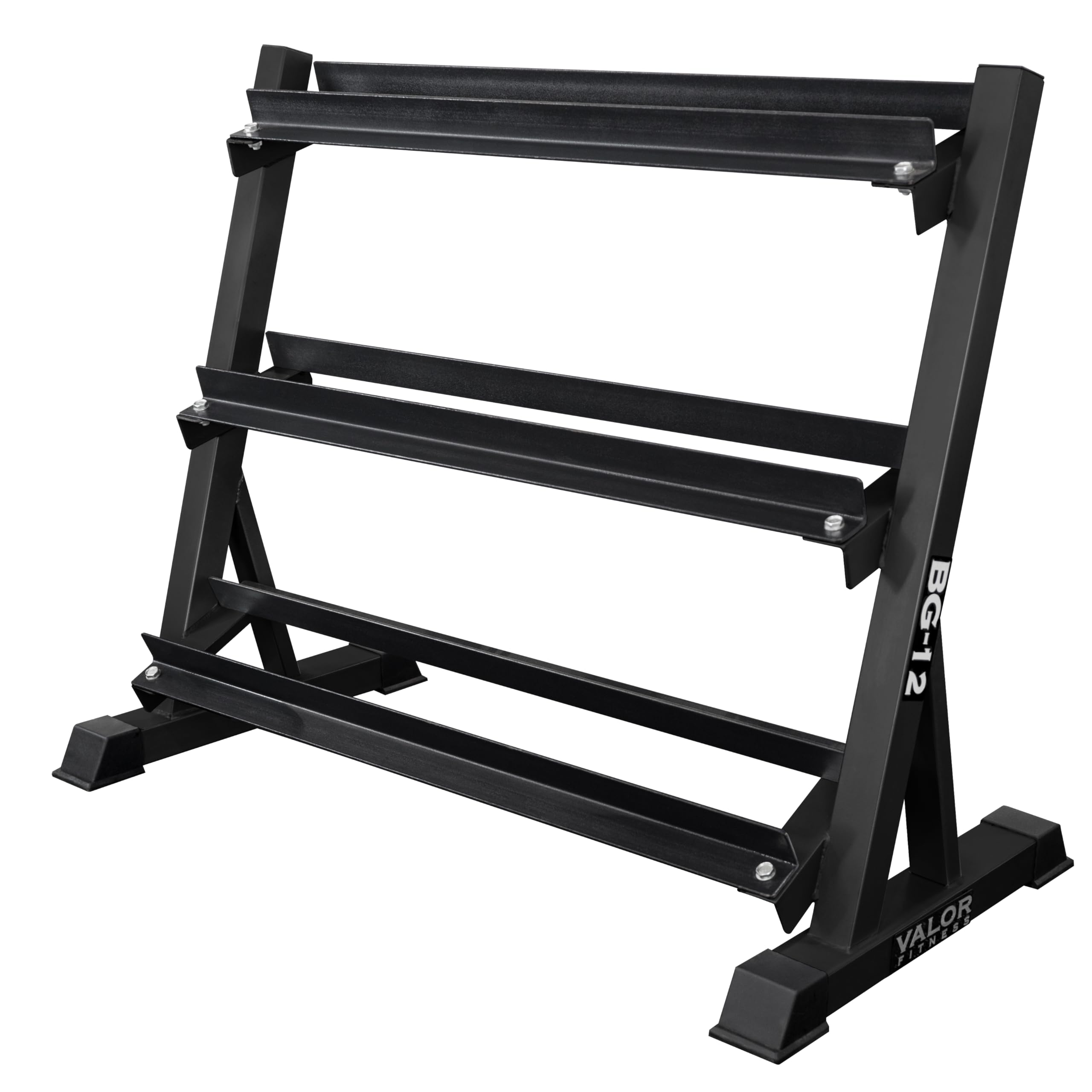 Valor Fitness 3-Tier Dumbbell Rack - Adjustable Weight Organizer Rack for Home Gym Dumbbell Storage Sports Equipment Organizer