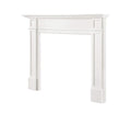 Pearl Mantels ARYB56540 Furniture for Your Fireplace, Premium Grade A MDF Mantel Surround, Crisp White Paint, Interior Opening 56" W x 42" H