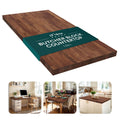 Bme Hevea Solid Wood Butcher Block Countertop, Wood Table Top, Butcher Block Desk Table Top for DIY Kitchen Island, Washer Dryer, or Workstation – Walnut - Finished - 60" L x 30" W x 1.5" Th