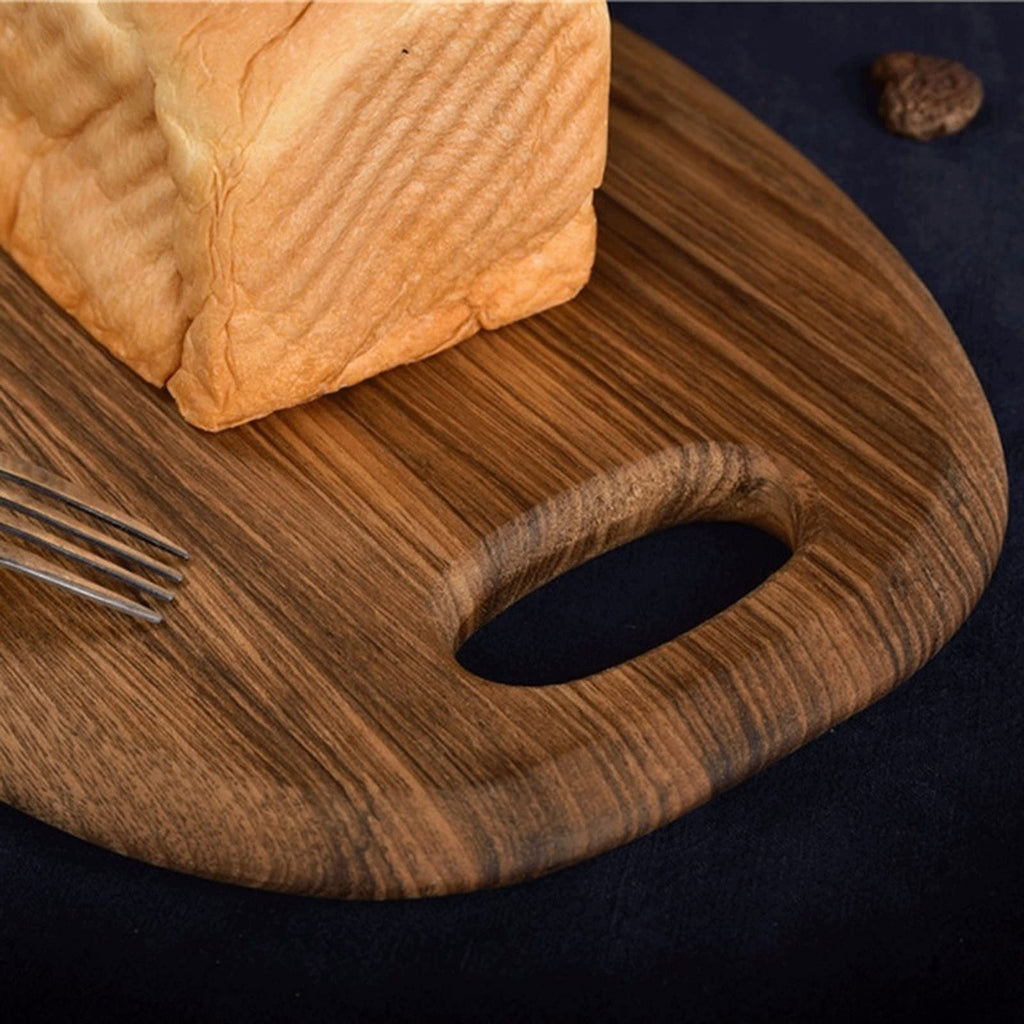 ERoomQ Cutting Board Solid Wood Cutting Board Pizza Cheese Charcuterie Steak Bread Meats Serving Board for Kitchen s Tray