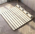 Breathable Bed Plate Solid Wood Futon Frame FoldingWooden Roll-Up Slatted Bed, Breathable Tatami Mat, Floor Futon Mattress for Guest Bedrooms, Dorms, Space-Saving Sleep Solution (74.8x19.7in