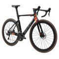 SAVADECK Carbon Fiber Road Bike, Hydraulic Oil Disc Bike with Carbon Fiber Frame and Wheelset, Lightweight Full Carbon Racing Bicycle with Shimano R7120 24S Shift Set for Adults(Twilight-Orange,47cm)