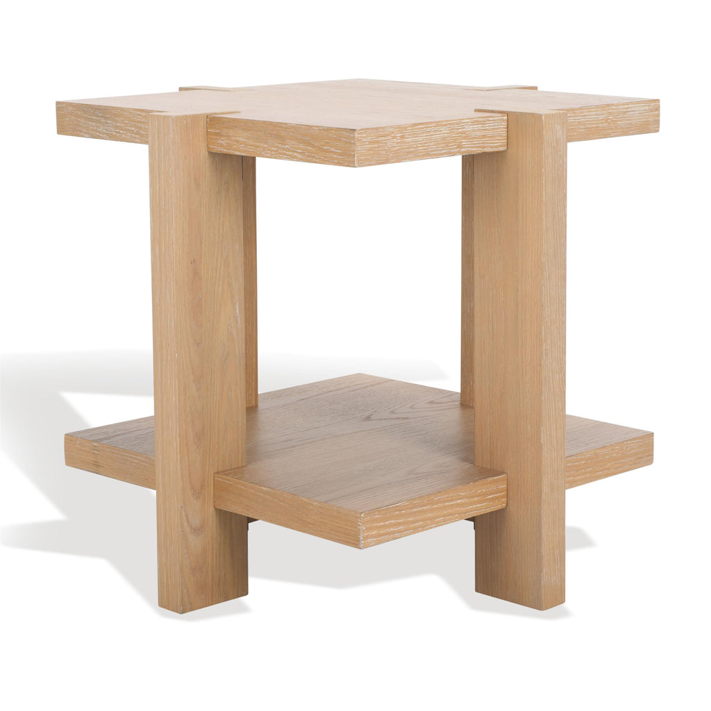 SAFAVIEH Couture Collection Quigley Weathered Grey Square Accent Table