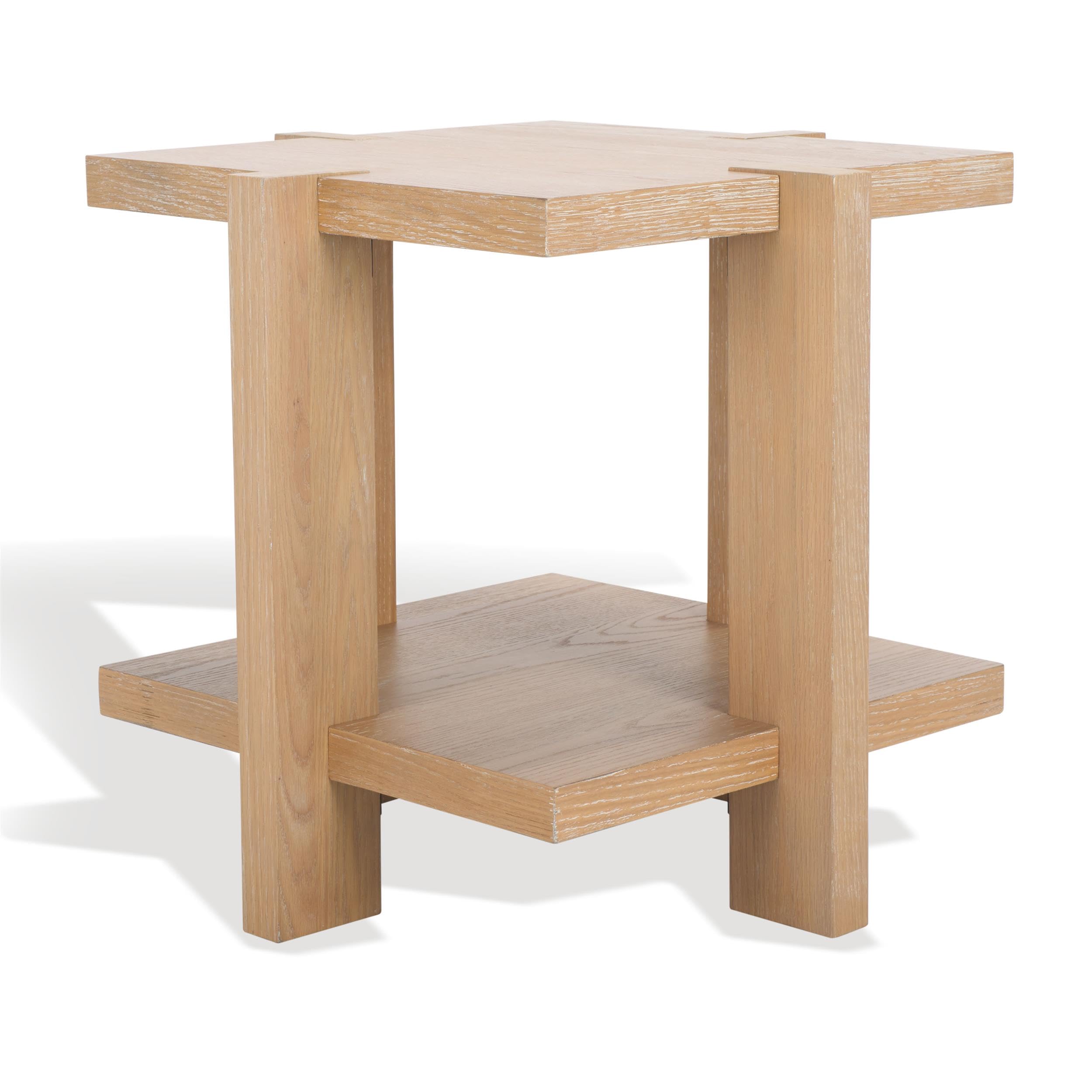 SAFAVIEH Couture Collection Quigley Weathered Grey Square Accent Table